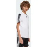 adidas Train Essentials 3-Streifen Jungen T-Shirt white/black 152