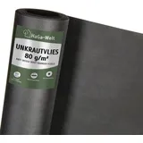 Haga Gartenvlies 80g/m2 in 1,6m Breite (Meterware) Unkrautvlies Trennvlies Mulchvlies