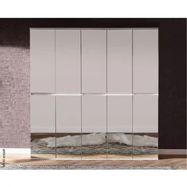 trendteam Garderoben-Set Mirror 10 Türen weiß
