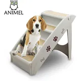 Tiertreppe Hundetreppe Einstiegtreppe 4 stufig Hund Katze 100kg ANIMEL