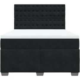 vidaXL Boxspringbett 140 x 200 cm Schwarz