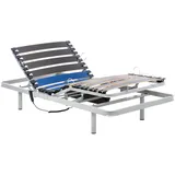 Geriafy - Elektrisch Verstellbarer Lattenrost Home Silver | 90x190 cm | Verstärkt und kompakt | Kabelgebundene Fernbedienung