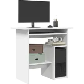 vidaXL Schreibtisch Weiß 80x45x74 cm Holzwerkstoff