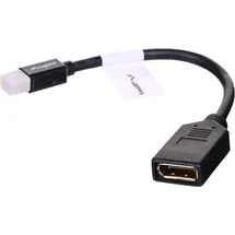 LANBERG Mini DisplayPort zu DisplayPort Adapter 0,12 m Schwarz