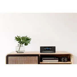 Medion P85333 Internetradio mit DAB+ (WLAN, UKW, Spotify Connect, Amazon Music, DLNA, USB, Kopfhörer-Anschluss, AUX, Stereo Line-Out Cinch, Sleep Timer) schwarz