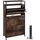 Tectake Industrial Schuhschrank 61 x 130 x 32 cm mit 3 Klappen rostfarben