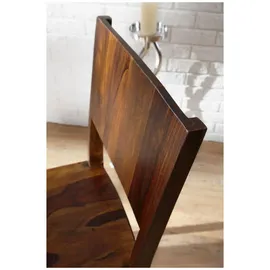 Massivmoebel24 Stuhl Sheesham Holz braun