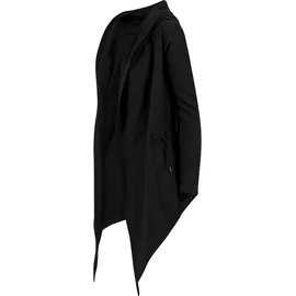 URBAN CLASSICS Ladies Hooded Sweat Cardigan Schwarz 4XL