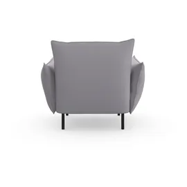 OTTO home Cocktailsessel Stine Polyester 96 x 86 x 86 cm Grau