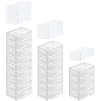 Proregal SuperSparSet 20x Transparenter Eurobehälter LightLine mit offenem Griff