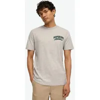 Superdry Embroidered Superstate Logo Kurzarm-T-Shirt Grey Fleck Marl XL