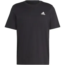 Adidas Essentials Single Jersey Embroidered Small Logo T-Shirt Black XS