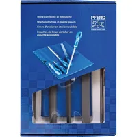 Pferd Werkstattfeilen-Set WRU 5-tlg. in Rolltasche 250mm Hieb 2