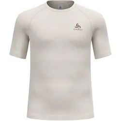 Odlo Funktionsunterwäsche Shirt Performance Wool 140 (Merino-Mix , nahtlos, schnelltrocknend) melange beige Herren