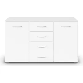Rauch Pure by Aditio Kombikommode Kommode, Sideboard, Schubkastenkommode, 2-türig, 4 Schubladen mit Softclose-Funktion