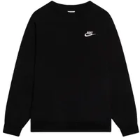 Nike FD3006-010 K NSW Club FLC Crew LS LBR Sweatshirt Unisex Black/White Größe XL