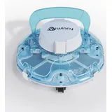 WINNY POOL CLEANER Winny 200P Poolroboter, Poolsauger kabellos mit Akku, 80 Min. Laufzeit, für Aufstellpools bis 60 m2, Doppelfiltration, Automatisches Parken, Kompakt Leicht (Blau-Weiß)