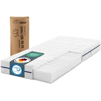 Kaltschaummatratze PURAMED 7-Zonen-Kaltschaummatratze mit waschba..., RAVENSBERGER Matratzen, 16 cm hoch, Ergonomisch, 2 Härtegrade, 7 Zonen, Made in Germany weiß 90 cm x 200 cm x 16 cm