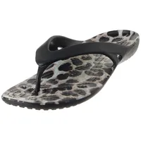 Crocs Herren Kadee II Graphic Flip W Flip, Black/Multi Animal, 38/39 EU - 38/39 EU