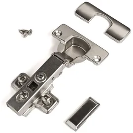 SOTech Topfband T52 105° Eckanschlag Voll Aufliegend) mit Dämpfer und Kreuzplatte inkl. Abdeckkappen.