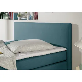 Home Affaire Boxspringbett HOME AFFAIRE "Eliana", blau (petrol), B:207cm L:210cm, Komplettbetten, Boxspringbett, inkl. Topper, in 4 Breiten, 3 Matratzenarten und 2 Härtegraden