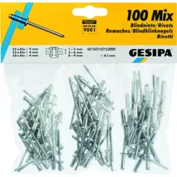 Gesipa Blindniet-Sortiment (100-teilig)