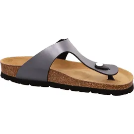 ROHDE Zehentrenner Pantolette Metallic-Optik Alba 5600, Grau | Gr.: 38