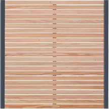 Endorphin Rhombus-Sichtschutzzaun Lärche 6x Elemente 180 x 180 cm + 7x Alu-Pfosten