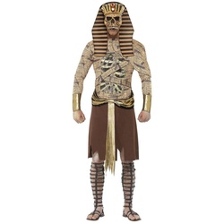 Smiffys Kostüm Zombie Pharao, Irgendwas muss bei der Mumifizierung schief gelaufen sein! braun L