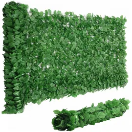 Wiltec Sichtschutznetz 300 x 100 cm Grün Polyester