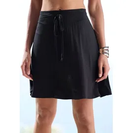 beachtime by lascana Jerseyrock Damen Schwarz 38