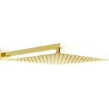 Mexen Slim Kopfbrause 30 x 30 cm mit Duscharm Gold 79130112-50