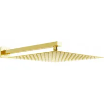 Mexen Slim Kopfbrause 30 x 30 cm mit Duscharm Gold 79130112-50