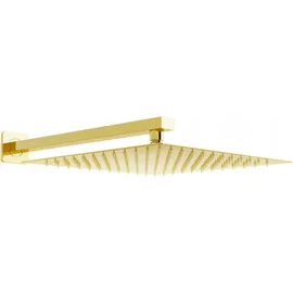 Mexen Slim Kopfbrause 30 x 30 cm mit Duscharm Gold 79130112-50
