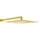 Mexen Slim Kopfbrause 30 x 30 cm mit Duscharm Gold 79130112-50