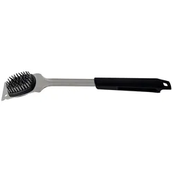 Tramontina CHURRASCO BLACK Grillbürste mit Schaber | Edelstahl |40 cm |Grillreinigung