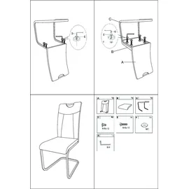 Hti-Living Schwingstuhl KellyC Braun