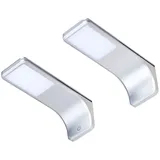 Kalb Material Für Möbel LED Unterbauleuchte silber-grau, warmweiss, 2er SET,
