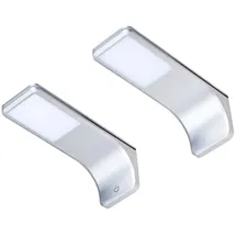 Kalb Material Für Möbel LED Unterbauleuchte, silber-grau, warmweiss, 2er SET