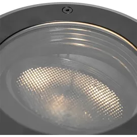 QAZQA Outdoor-Bodenstrahler Aluminium schwarz IP65 GU10