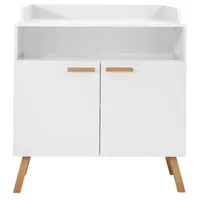 VCM ebuy24 Kommode MatsBaby Weiß 96 x 78 cm