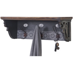 Wandgarderobe MCW-A43, Wandhaken, Tanne Holz massiv Vintage 22x60x18cm