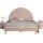 Vipack Polsterbett Moon 140 x 200 cm Massivholz rosa