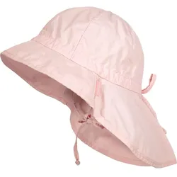 Sonnenhut MAXIMO, Baby, Gr. 51, rosa, Popeline, Baumwolle, unifarben, klassisch, Hüte, mit Nackenschutz und Bindeband für sicheren Halt und Schutz
