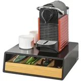 SoBuy Kaffee-Kapselspender, Natur, 30x10x31 cm, Küchen, Küchenmöbel, Küchenregale
