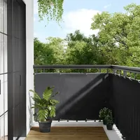 VidaXL Balkon Sichtschutz, Balkonbespannung mit Ösen Seil, Wasserfeste Balkonabdeckung,