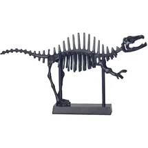 KADIMA DESIGN Dekofigur T-Rex Aluminium Schwarz 62 cm mit Sockel,