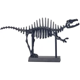 KADIMA DESIGN Dekofigur T-Rex Aluminium Schwarz 62 cm mit Sockel,