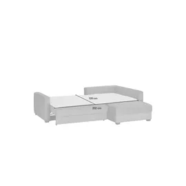 bobb Ecksofa mit Boxspringpolsterung Lisa de Luxe ¦ rosa/pink ¦ Maße (cm): B: 235 H: 90 T: 184.0