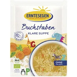 Gemüseklarsuppe - Buchstaben